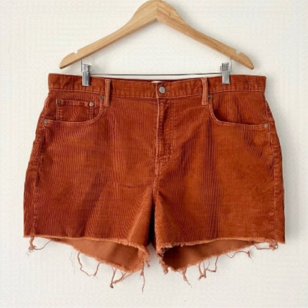 New gap denim ribbed shorts